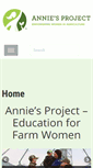 Mobile Screenshot of anniesproject.org